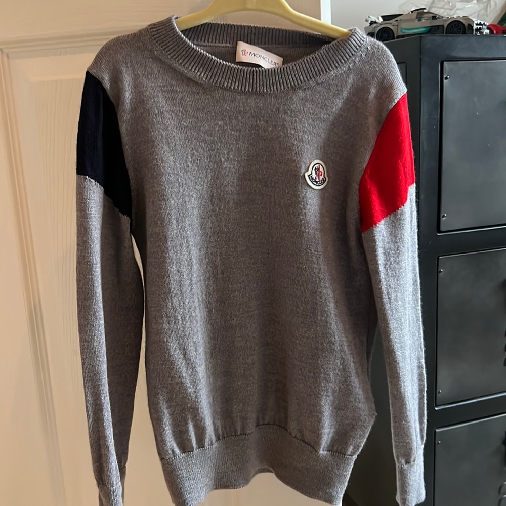 Moncler boys sweater. Size 6. Barely worn. Reposhed!